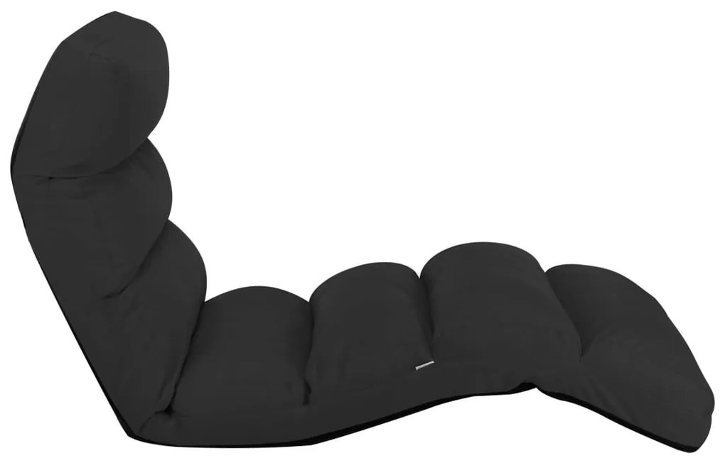 Colchão dobrável couro artificial preto