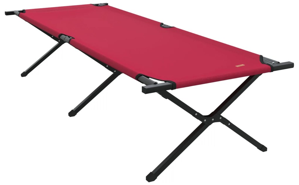 Cama de Sol Dobrável com Bolsa de Transporte Vermelha Tecido Oxford 60