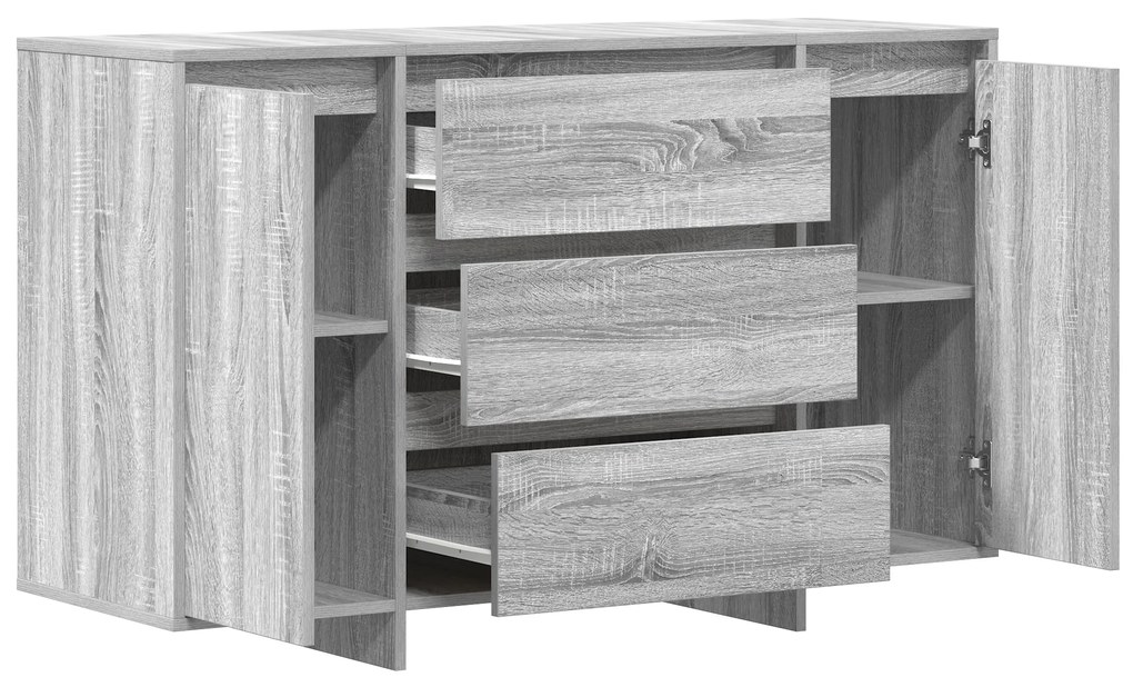 Sideboard Cinza Sonoma 120x41x75 cm Madeira de engenharia