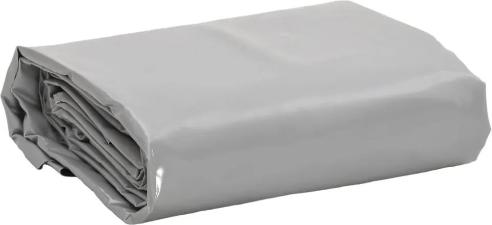 vidaXL Lona 3x6 m 650 g/m² cinzento