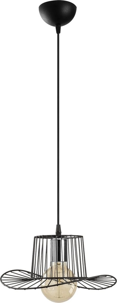 Candeeiro Tel – Preto – Diâmetro 30 cm, Altura 110 cm