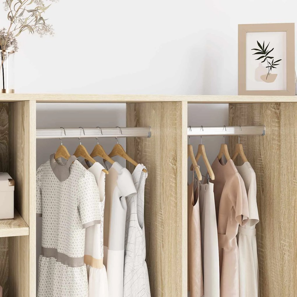 vidaXL Viga de Closet 12 pcs Prateado 764 x 15 x 29 mm