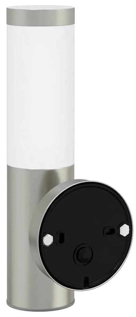 Luz de Parede Externa Prateado Aço Inoxidável IP44