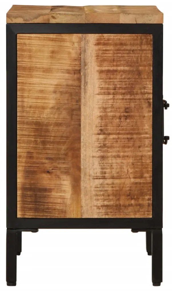 Mesa de cabeceira 40x30x52,5 cm madeira mangueira áspera maciça