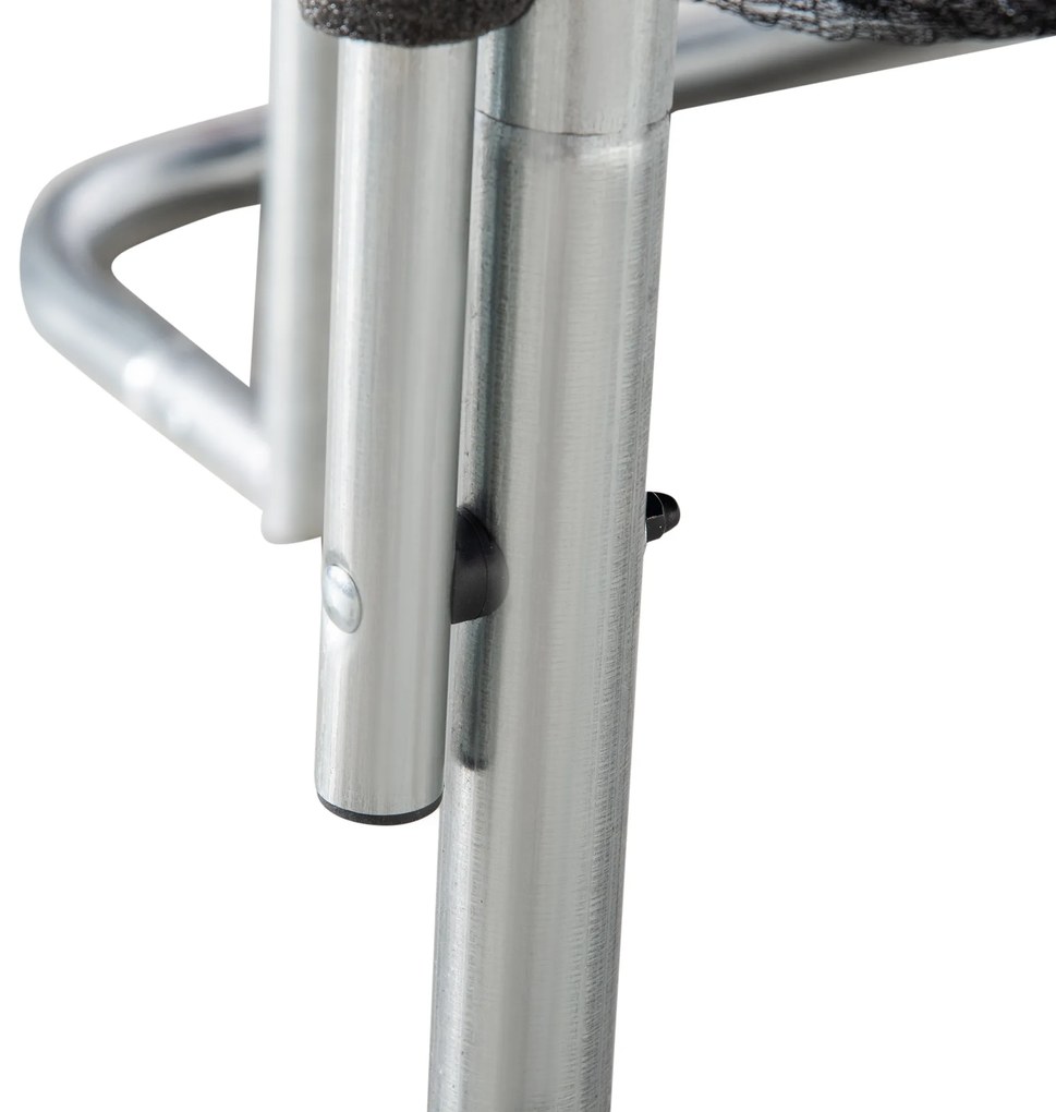 Trampolim de Jardim Ø223cm Trampolim para Crianças Adultos com Superfície de Salto Ø137cm Rede de Segurança Cobertura de Bordas e Escada para