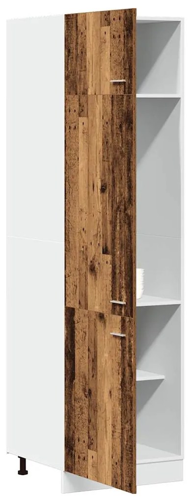 Armário p/ frigorífico “Lyon” 60x57x207cm madeira velha
