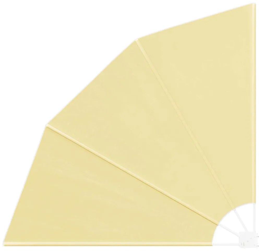 vidaXL Tela de Privacidade para Varanda Areia 160 x 160 cm Poliéster