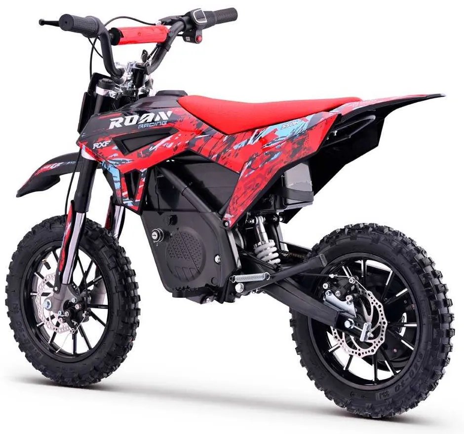 Mini moto elétrica para crianças 550W ROAN RXF até 25 km/h Com Limitador (24V-12AH) 10/10 Vermelha