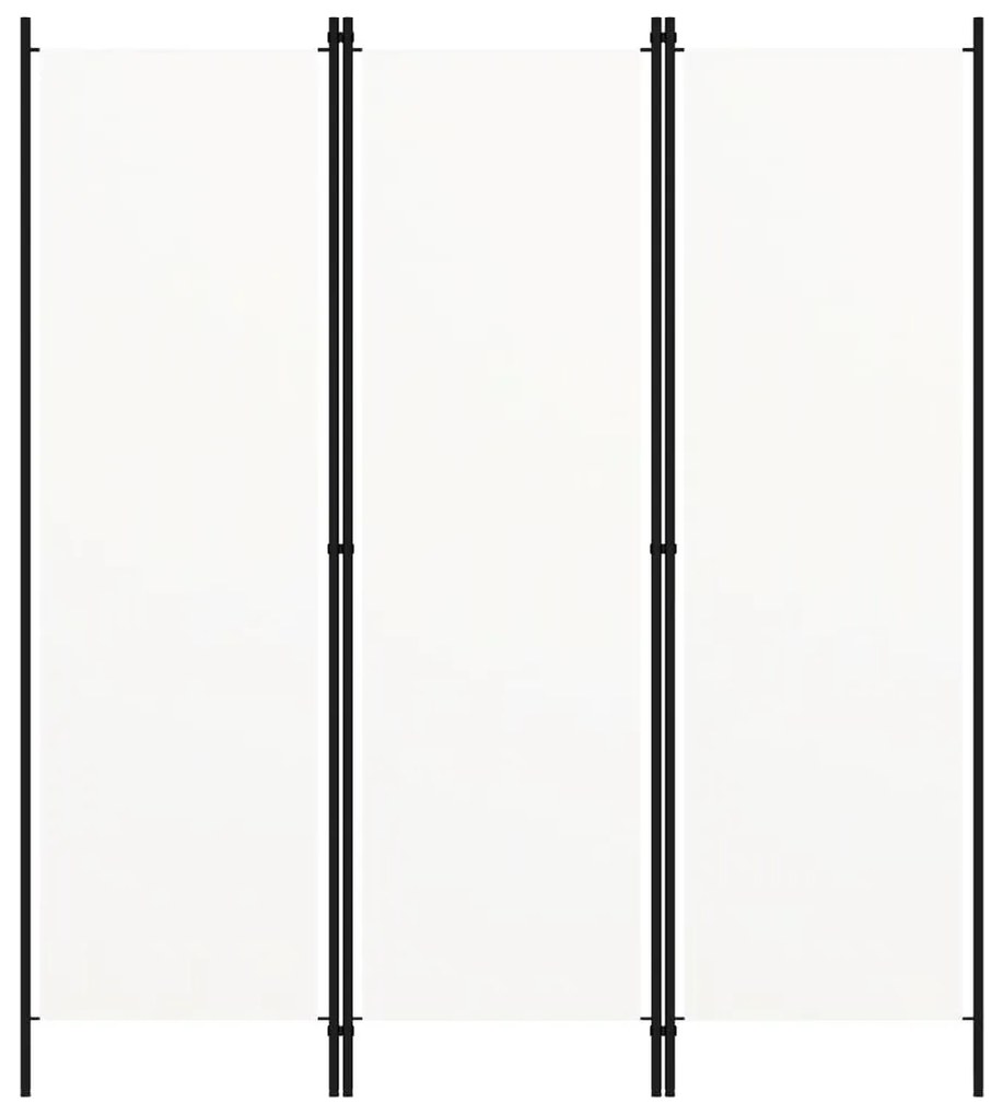 Divisória de quarto com 3 painéis 150x180 cm branco