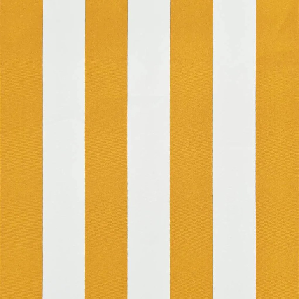 Toldo retrátil 150x150 cm amarelo e branco