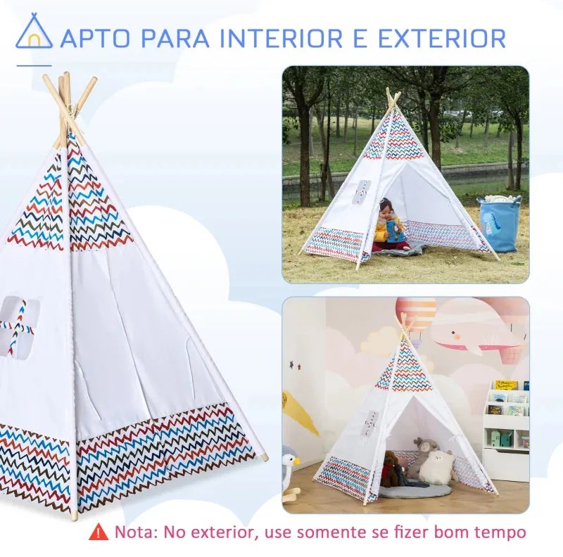 Tenda Tipi Infantil - Multicor - Design Natura