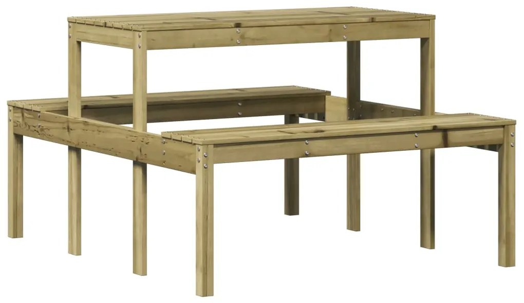 Mesa de piquenique 110x134x75 cm madeira de pinho impregnada