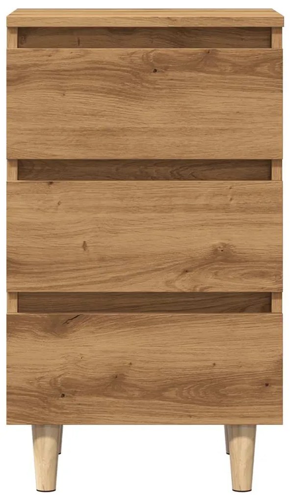 Mesa cabeceira 40x35x69 cm derivados madeira carvalho artisiano