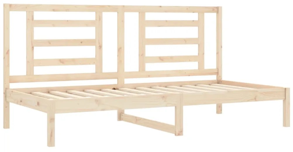 Sofá-cama sem colchão 80x200 cm madeira de pinho maciça
