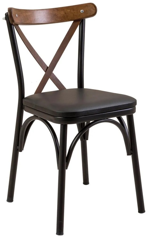 Conjunto de Mesa de Jantar Extensível Oliver – Preto Nogal – Mesa: 100