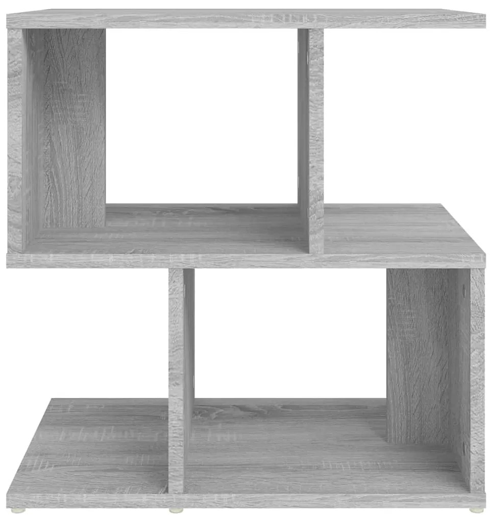 Mesa cabeceira 50x30x51,5 cm derivados madeira cinzento sonoma