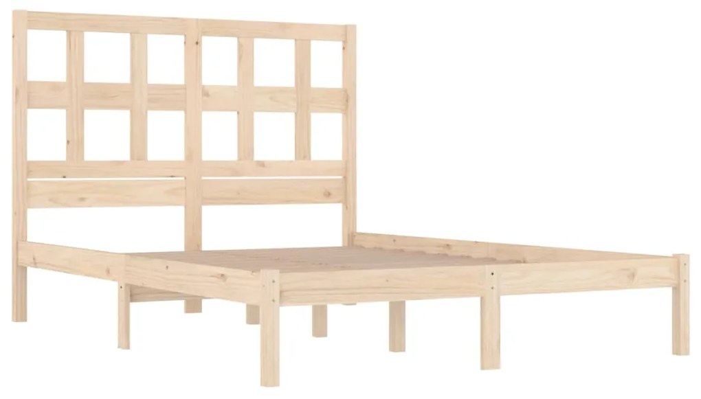 Cama sem colchão 120x200 cm madeira de pinho maciça