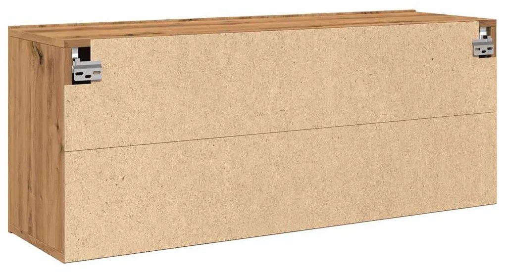 Móvel de parede para TV 100x30x41 cm carvalho artesanal