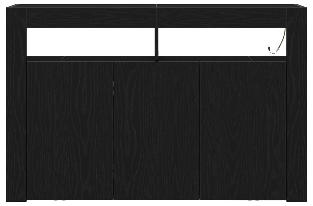 Sideboard Carvalho preto Madeira engenheirada 116 x 30 x 75 cm