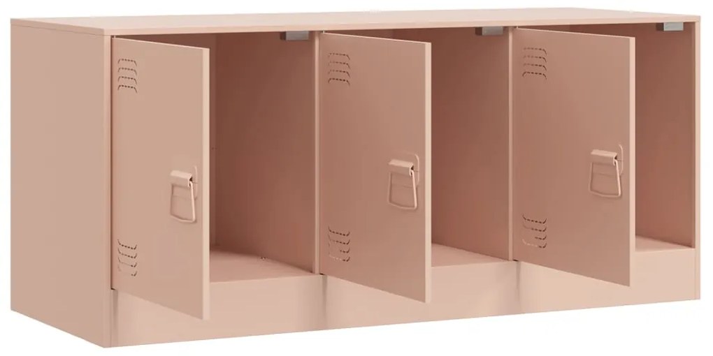 Móvel de TV 99x39x44 aço rosa