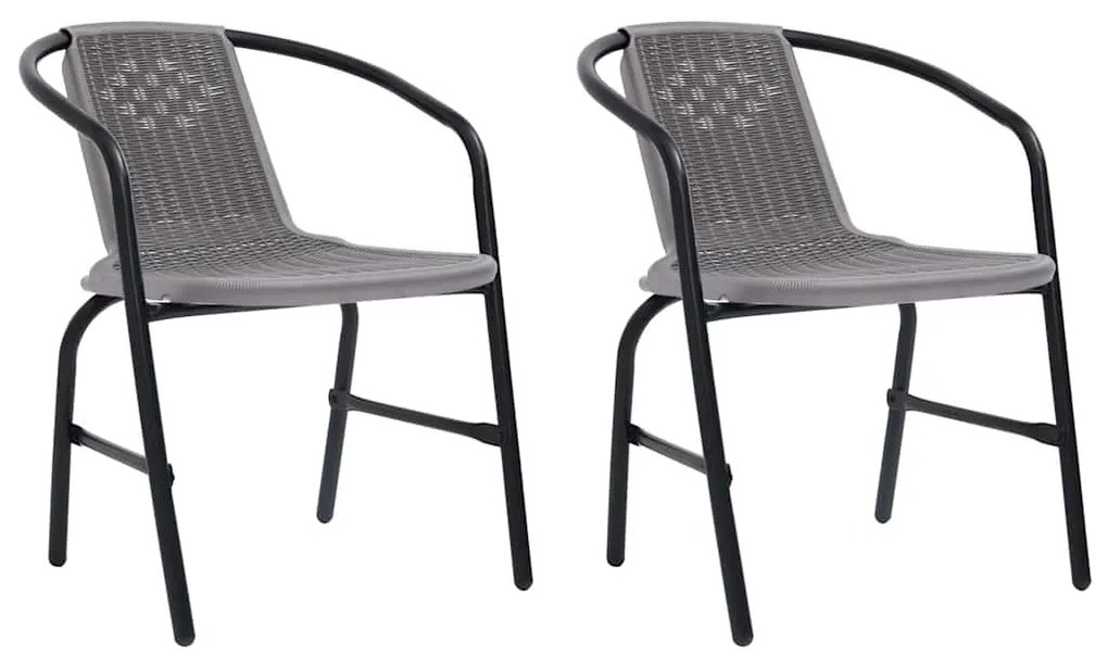 vidaXL 7 pcs conjunto de jantar p/ jardim com almofadões vime PE bege