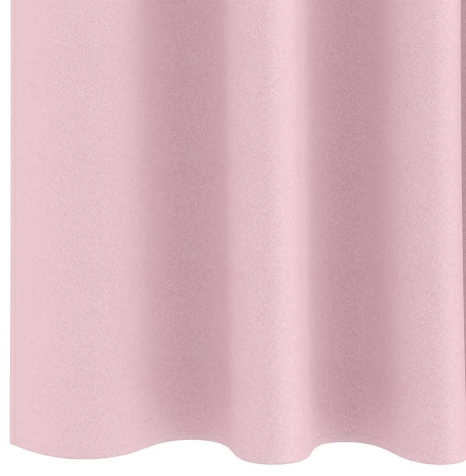 Cortinas com cortinas 2 pcs Rosa Bebê 245 x 140 cm Poliéster