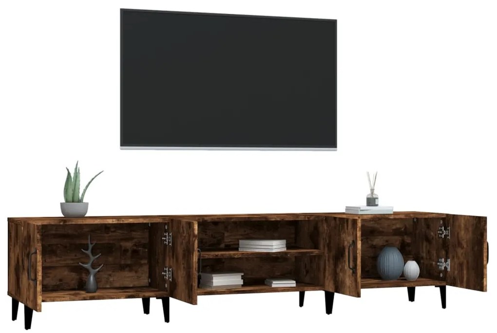 Móvel de TV 180x31,5x40 cm derivados de madeira carvalho fumado