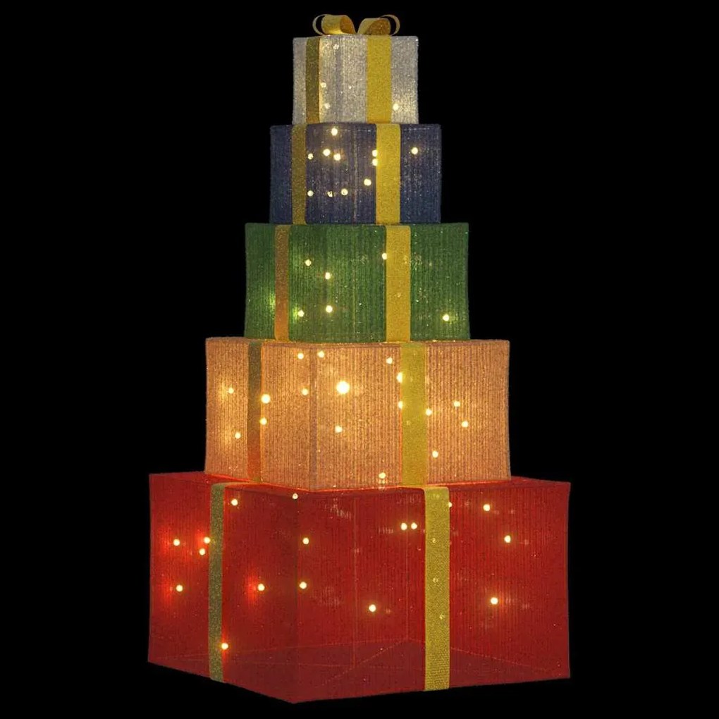 Decoração de Natal caixa de presente 250 LED branco quente