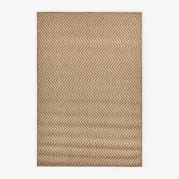 Alfombra Retangular De Exterior Em Polipropileno Damara Cores Naturais & 300 X 200 Cm - Sklum
