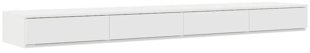 Gavetas de Cama Brancas 200x36,5x16,5 cm Madeira Consolidade