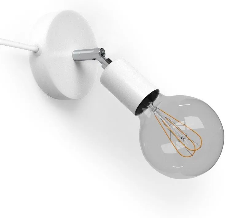 Spostaluce Metal 90°, a fonte de luz ajustável com cabo de tecido e orifícios laterais