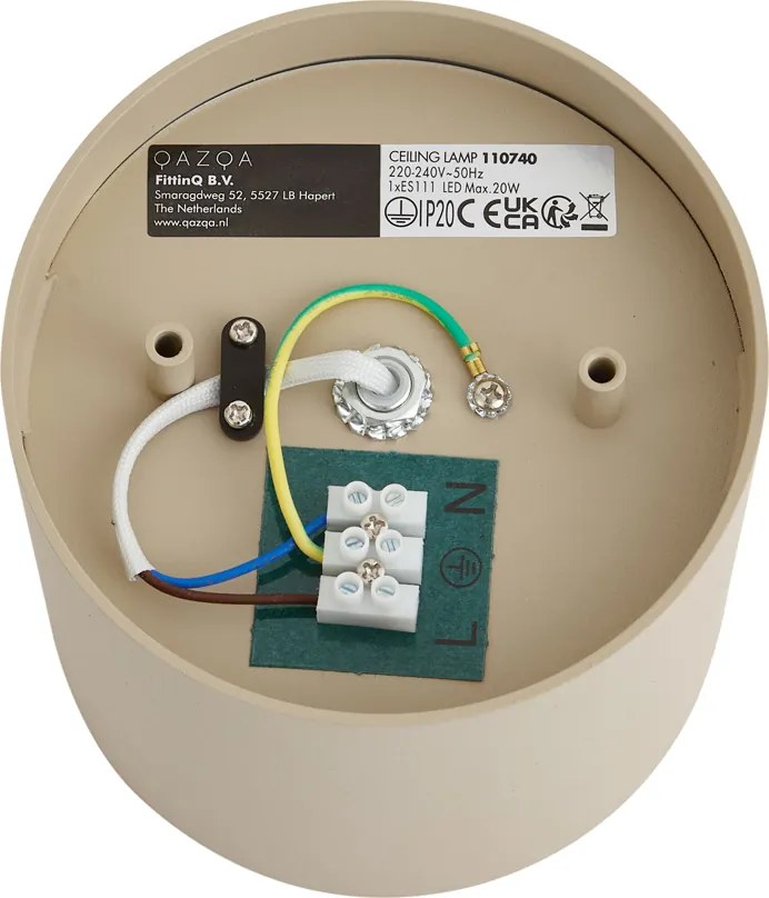Foco de Teto Moderno Orientável Taupe GU10 AR111 - Impact