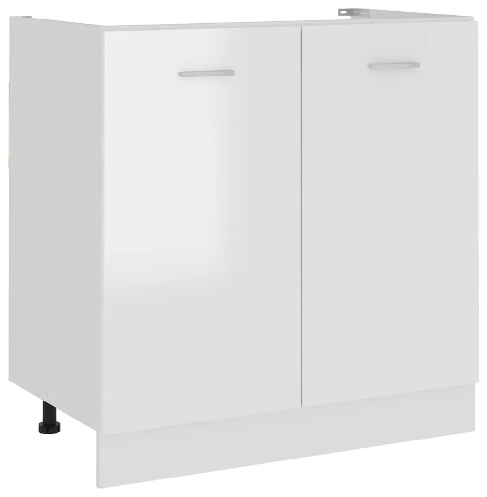 801201 vidaXL Armário inferior lava-loiça 80x46x81,5cm contraplacado branco