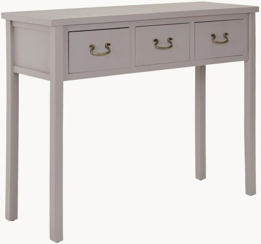 Consola de madeira com gavetas Cindy