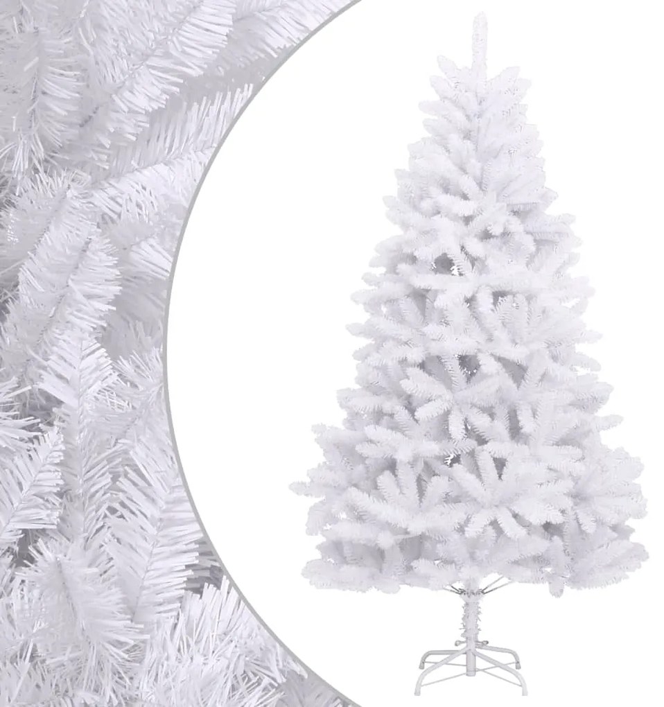 vidaXL Árvore de Natal artificial articulada com suporte 300 cm branco