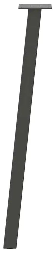 Pés de mesa de console 4 peças antracite 72 cm aço