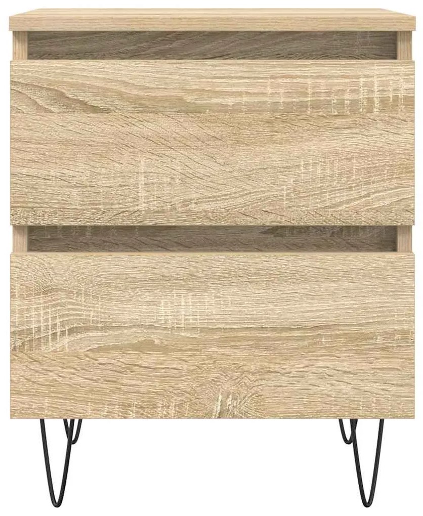 Mesa de cabeceira 40x35x50 cm derivados madeira carvalho sonoma