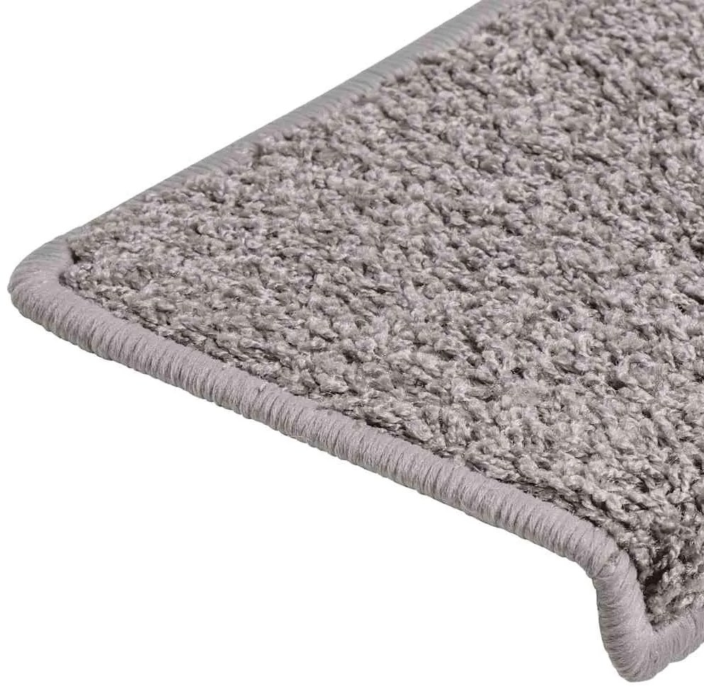 Tapetes de escadas 30 pcs 65x21x4 cm cinzento