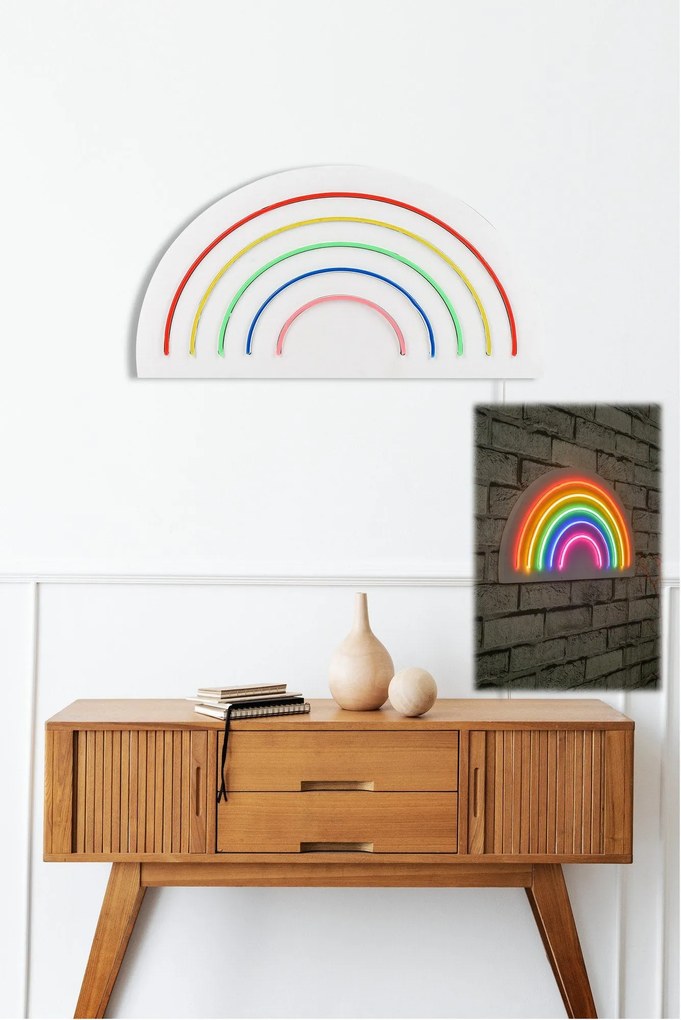 Iluminação LED Plástico Decorativo Rainbow – Multicolor – 50 x 26 x 2