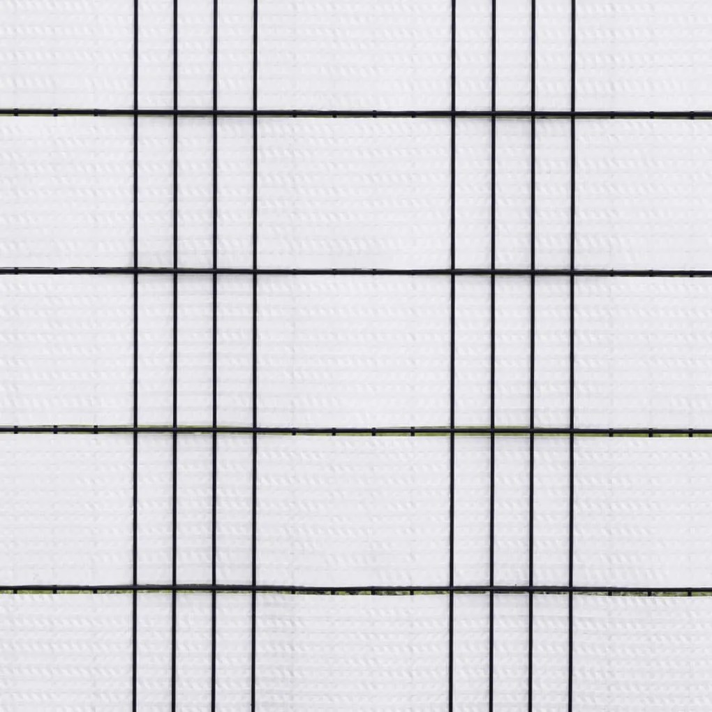 Telas de varanda 5 pcs 255x19 cm vime PE branco