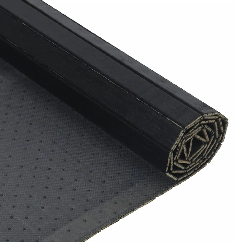 Tapete retangular 100x400 cm bambu preto