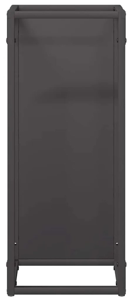 Suporte para lenha 25x25x60 cm aço laminado a frio preto