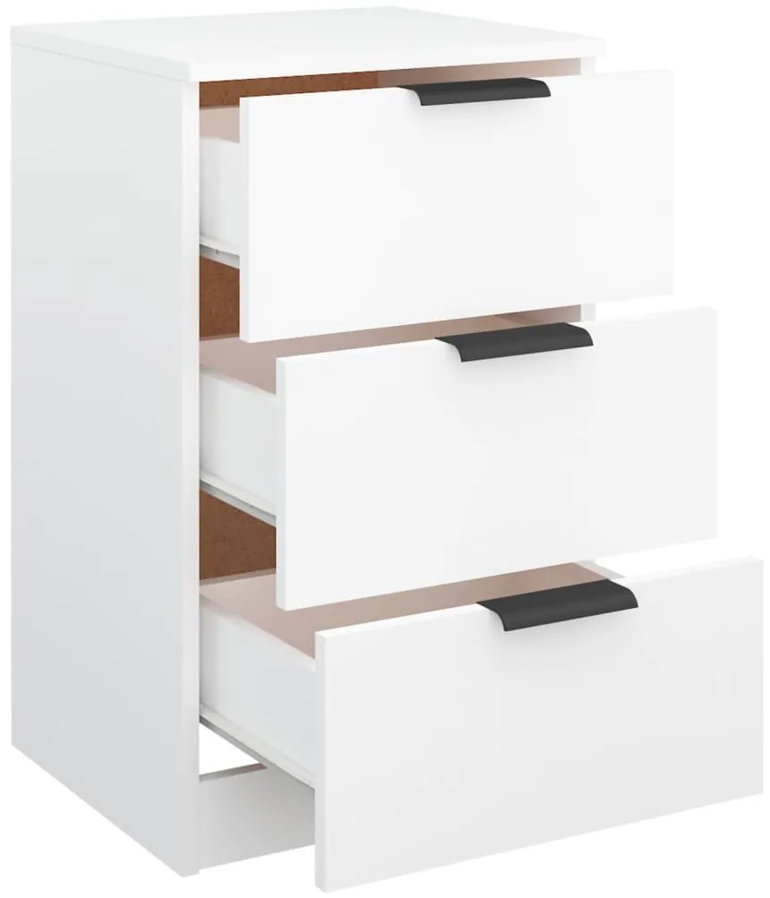Mesa de cabeceira 40x36x65 cm branco