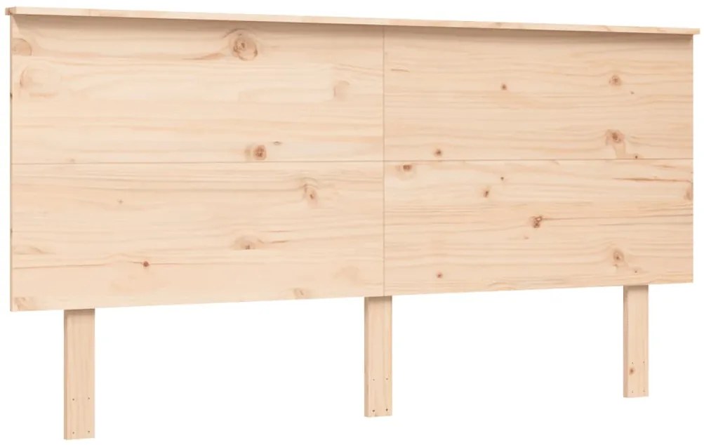 Cama sem colchão 160x200 cm madeira de pinho maciça