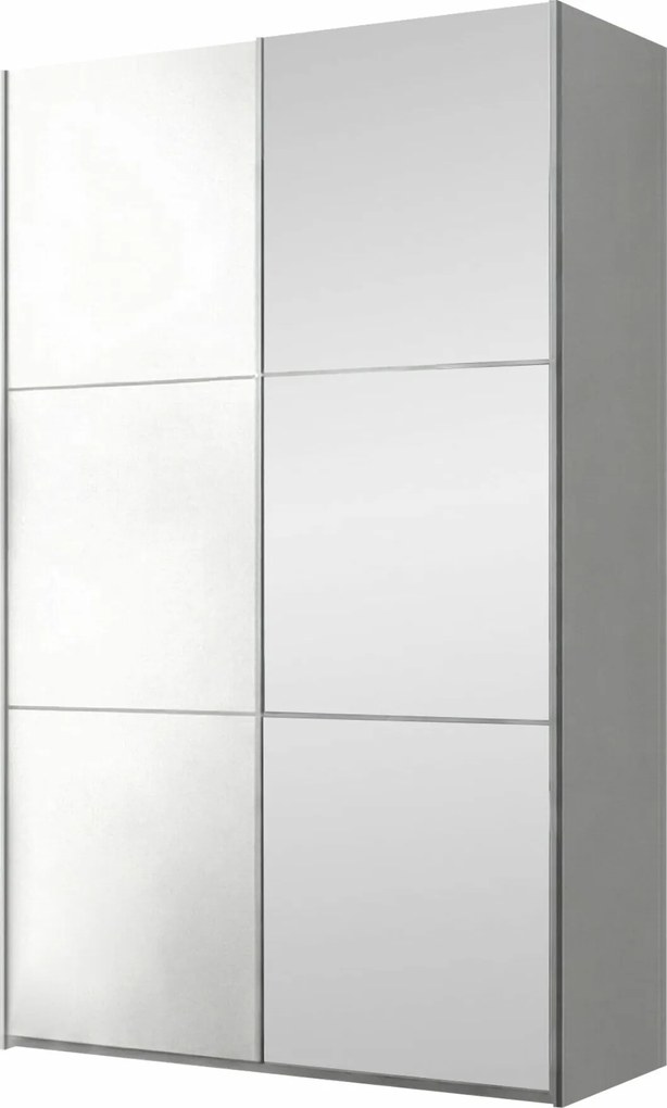 Roupeiro Honolulu 229, Branco, 215x122x65cm, 127 kg, Portas para roupeiro: Deslizante, Número de prateleiras: 4, Número de prateleiras: 4