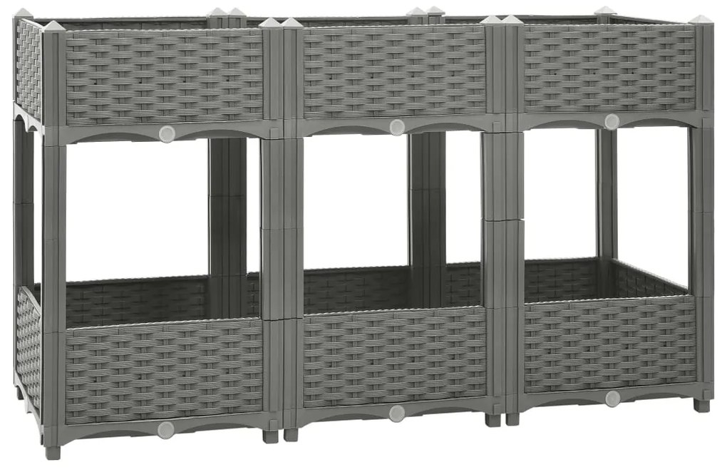Canteiro elevado 120x40x71 cm polipropileno