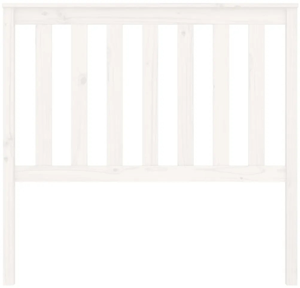 Cabeceira de cama 106x6x101 cm pinho maciço branco