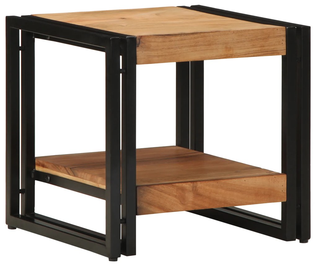Mesa de Café vidaXL 40x50x38 cm Madeira Sólida de Acácia