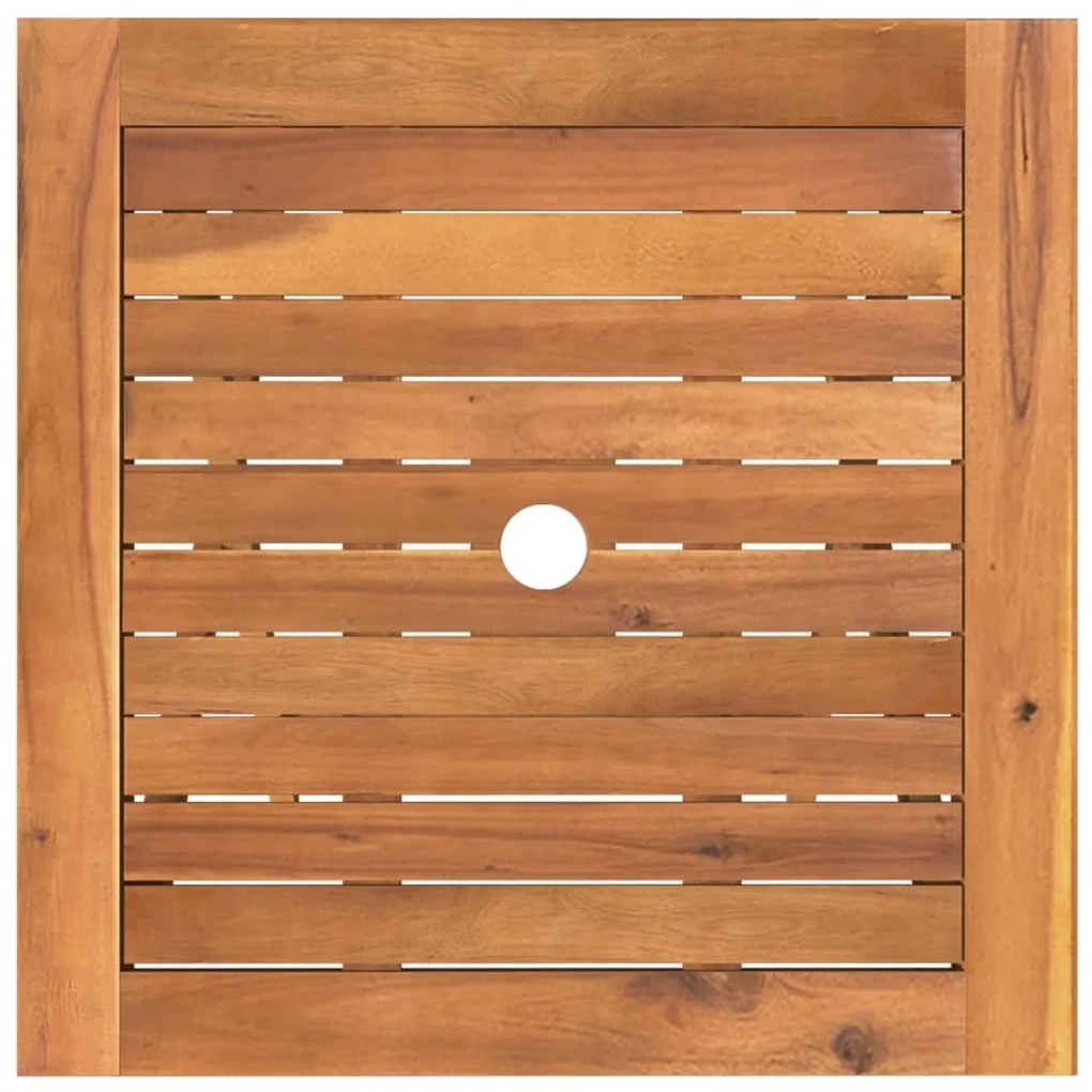 3 pcs conjunto jantar dobrável p/ jardim madeira acácia maciça