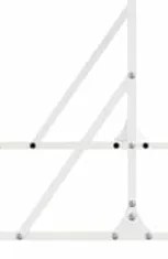 Tela de Privacidade Branca 100x50x180 cm em Aço